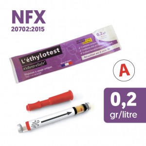 éthylotests certifiés NFX jeunes conducteurs 0,2