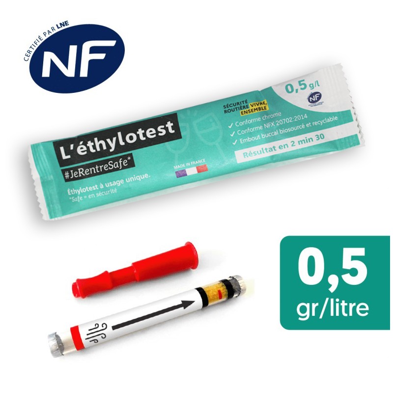 Ethylotest chimique NF 0.5g/L