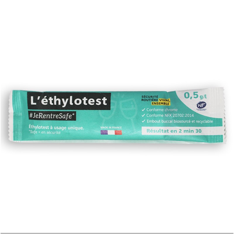 Lot De 10 Éthylotests Contralco NF 0,5g Sans Chrome - Fabrication Française