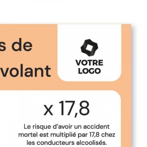flyer de sensibilisation aux dangers de l'alcool au volant