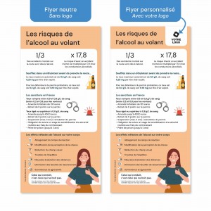flyer de sensibilisation aux dangers de l'alcool au volant