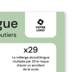 Flyer de sensibilisation concernant les risques des stupéfiants au volant