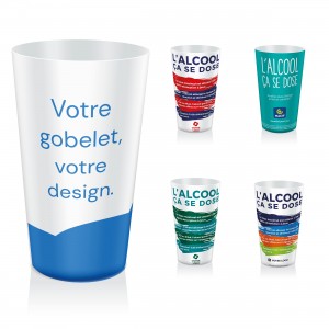 Verre doseur prévention alcool - 100 % personnalisable