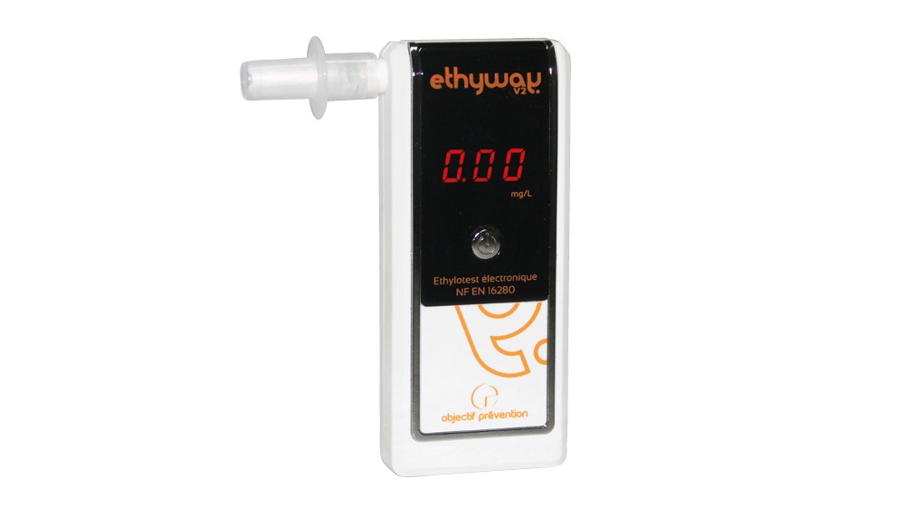 Ethylotest Electronique Alcootest Réutilisable Testeur d'alcool  Rechargeable Portable Affichage LCD Numérique 